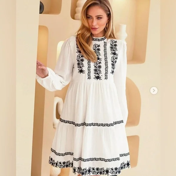 NWT $595 Ulla Johnson Ceres Embellished Floral Dress - Picture 3 of 10